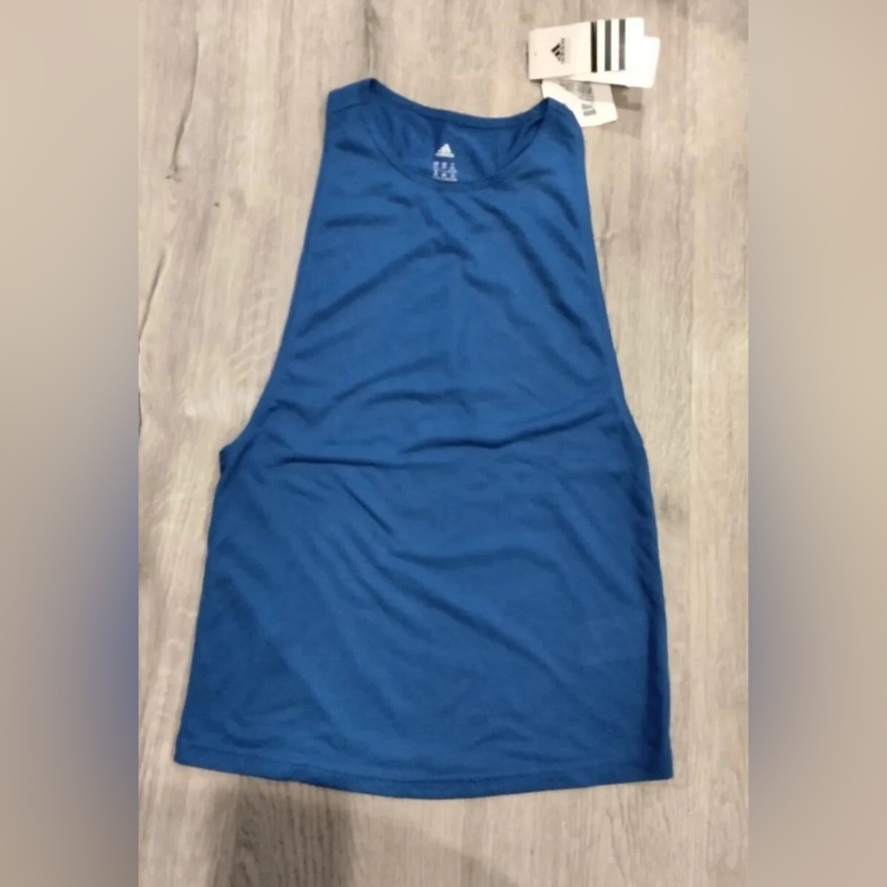 Adidas Tank Top Racerback Blue Climalite Size XS Women Men Unisex New with tags